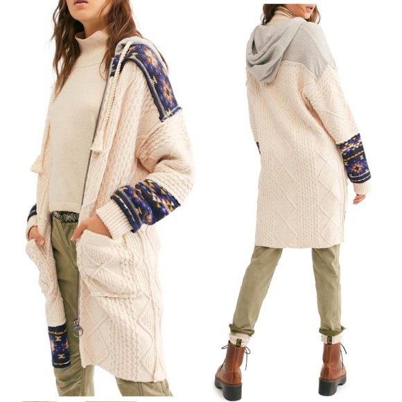 Free People Sweaters - FREE PEOPLE NEW Size XS Capture the Moment Long Ca